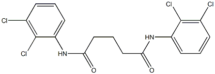 N1,N5-di(2,3-dichlorophenyl)pentanediamide Struktur