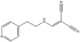 2-({[2-(4-pyridyl)ethyl]amino}methylidene)malononitrile Struktur