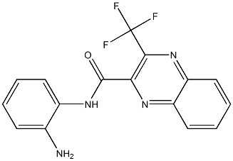 N-(2-aminophenyl)-3-(trifluoromethyl)-2-quinoxalinecarboxamide Struktur