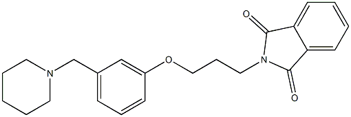 N-[3-(3-Phthalimido)propoxy]benzyl piperidine Struktur