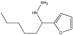 (1-(furan-2-yl)hexyl)hydrazine Struktur