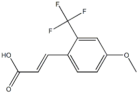 (E)-3-(2-(trifluoromethyl)-4-methoxyphenyl)acrylic acid Struktur