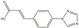 (E)-3-(4-(1H-1,2,4-triazol-1-yl)phenyl)acrylic acid Struktur