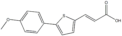 (E)-3-(5-(4-methoxyphenyl)thiophen-2-yl)acrylic acid Struktur