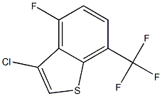 3-chloro-4-fluoro-7-(trifluoromethyl)benzo[b]thiophene Struktur