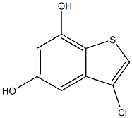 3-chlorobenzo[b]thiophene-5,7-diol Struktur