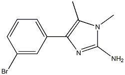 4-(3-bromophenyl)-1,5-dimethyl-1H-imidazol-2-amine Struktur