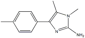 4-(4-methylphenyl)-1,5-dimethyl-1H-imidazol-2-amine Struktur