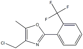 4-(CHLOROMETHYL)-5-METHYL-2-(2-(TRIFLUOROMETHYL)PHENYL)OXAZOLE Struktur