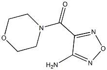 4-(MORPHOLIN-4-YLCARBONYL)-1,2,5-OXADIAZOL-3-AMINE Struktur