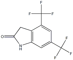 4,6-bis(trifluoromethyl)indolin-2-one Struktur