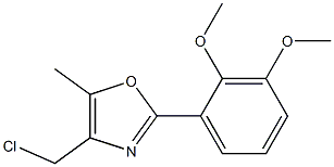 4-CHLOROMETHYL-2-(2,3-DIMETHOXY-PHENYL)-5-METHYL-OXAZOLE Struktur