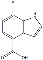 7-fluoro-1H-indole-4-carboxylic acid Struktur