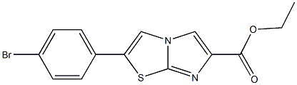 ethyl 2-(4-bromophenyl)imidazo[2,1-b]thiazole-6-carboxylate Struktur