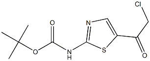 tert-butyl 5-(2-chloroacetyl)thiazol-2-ylcarbamate Struktur