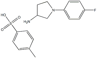 1-(4-fluorophenyl)pyrrolidin-3-amine 4-methylbenzenesulfonate Struktur