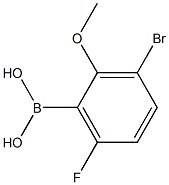 3-Bromo-6-fluoro-2-methoxybenzeneboronic acid Struktur