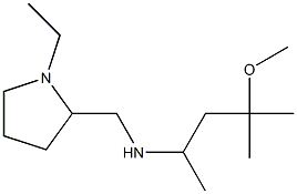 [(1-ethylpyrrolidin-2-yl)methyl](4-methoxy-4-methylpentan-2-yl)amine Struktur