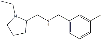 [(1-ethylpyrrolidin-2-yl)methyl][(3-methylphenyl)methyl]amine Struktur