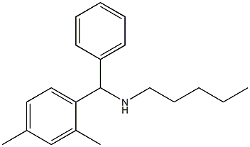 [(2,4-dimethylphenyl)(phenyl)methyl](pentyl)amine Struktur