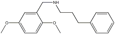 [(2,5-dimethoxyphenyl)methyl](3-phenylpropyl)amine Struktur