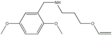 [(2,5-dimethoxyphenyl)methyl][3-(ethenyloxy)propyl]amine Struktur