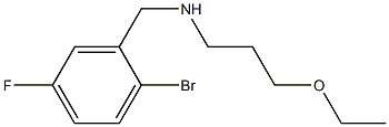 [(2-bromo-5-fluorophenyl)methyl](3-ethoxypropyl)amine Struktur