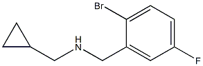 [(2-bromo-5-fluorophenyl)methyl](cyclopropylmethyl)amine Struktur