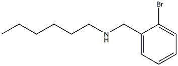 [(2-bromophenyl)methyl](hexyl)amine Struktur