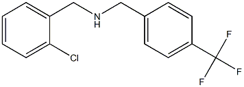 [(2-chlorophenyl)methyl]({[4-(trifluoromethyl)phenyl]methyl})amine Struktur