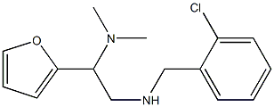 [(2-chlorophenyl)methyl][2-(dimethylamino)-2-(furan-2-yl)ethyl]amine Struktur