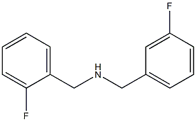 [(2-fluorophenyl)methyl][(3-fluorophenyl)methyl]amine Struktur