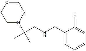 [(2-fluorophenyl)methyl][2-methyl-2-(morpholin-4-yl)propyl]amine Struktur