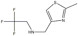 [(2-methyl-1,3-thiazol-4-yl)methyl](2,2,2-trifluoroethyl)amine Struktur