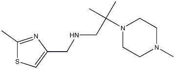 [(2-methyl-1,3-thiazol-4-yl)methyl][2-methyl-2-(4-methylpiperazin-1-yl)propyl]amine Struktur