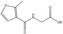 [(2-methyl-3-furoyl)amino]acetic acid Struktur