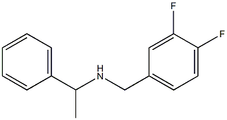 [(3,4-difluorophenyl)methyl](1-phenylethyl)amine Struktur