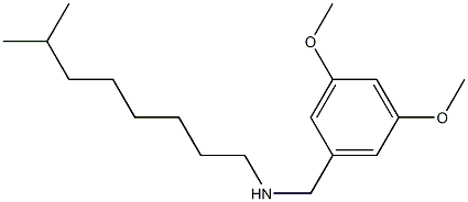 [(3,5-dimethoxyphenyl)methyl](7-methyloctyl)amine Struktur