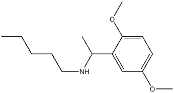 [1-(2,5-dimethoxyphenyl)ethyl](pentyl)amine Struktur