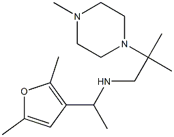 [1-(2,5-dimethylfuran-3-yl)ethyl][2-methyl-2-(4-methylpiperazin-1-yl)propyl]amine Struktur