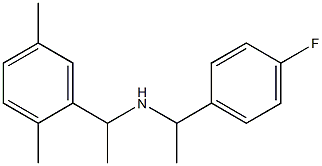 [1-(2,5-dimethylphenyl)ethyl][1-(4-fluorophenyl)ethyl]amine Struktur