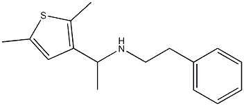 [1-(2,5-dimethylthiophen-3-yl)ethyl](2-phenylethyl)amine Struktur