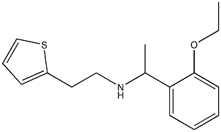 [1-(2-ethoxyphenyl)ethyl][2-(thiophen-2-yl)ethyl]amine Struktur