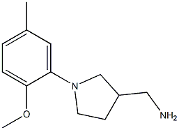 [1-(2-methoxy-5-methylphenyl)pyrrolidin-3-yl]methylamine Struktur