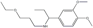 [1-(3,4-dimethoxyphenyl)propyl](3-ethoxypropyl)amine Struktur