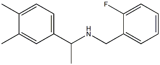 [1-(3,4-dimethylphenyl)ethyl][(2-fluorophenyl)methyl]amine Struktur