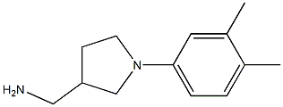 [1-(3,4-dimethylphenyl)pyrrolidin-3-yl]methylamine Struktur