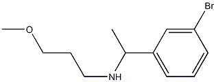 [1-(3-bromophenyl)ethyl](3-methoxypropyl)amine Struktur