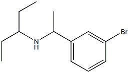 [1-(3-bromophenyl)ethyl](pentan-3-yl)amine Struktur