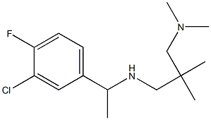 [1-(3-chloro-4-fluorophenyl)ethyl]({2-[(dimethylamino)methyl]-2-methylpropyl})amine Struktur